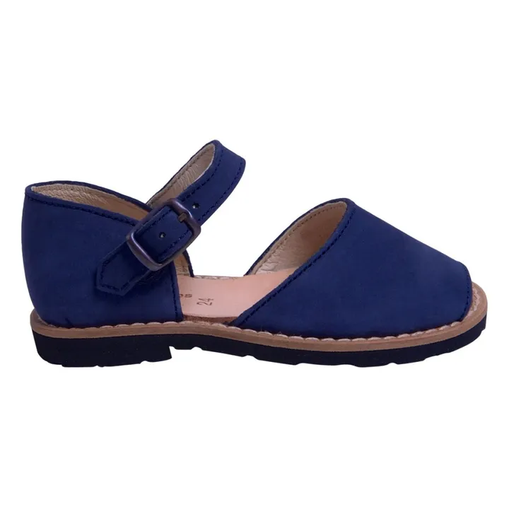 Frailera nubuck sandals | Navy blue- Product image n°0