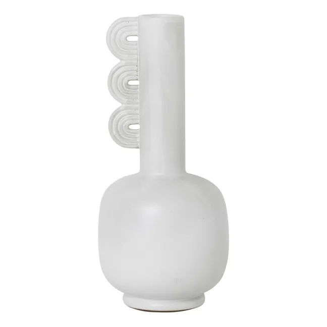 Vase en grès Muse Clio | Blanc