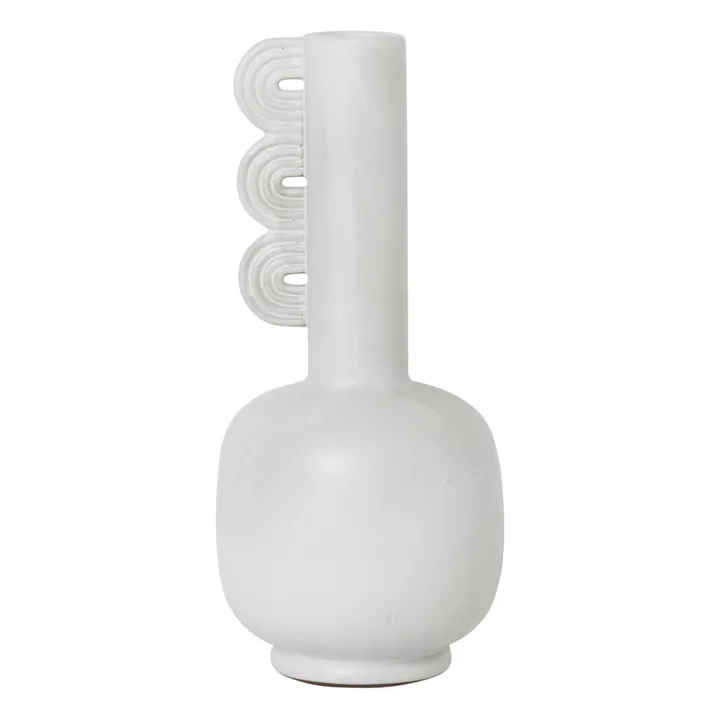 Jarrón de cerámica Muse Clio | Blanco- Imagen del producto n°0
