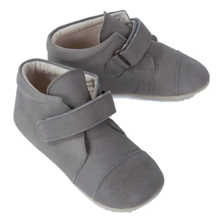 Velcro Slippers | Light grey- Product image n°1