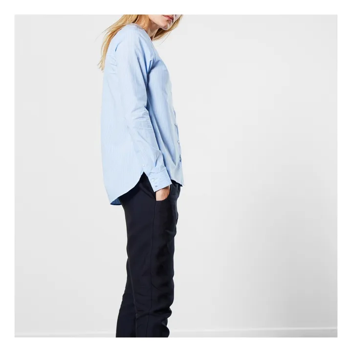 Clarisse Oversize Shirt  | Light blue- Product image n°3