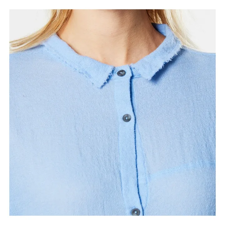 Camicia Lana Vierge Arlo  | Azzurro- Immagine del prodotto n°6