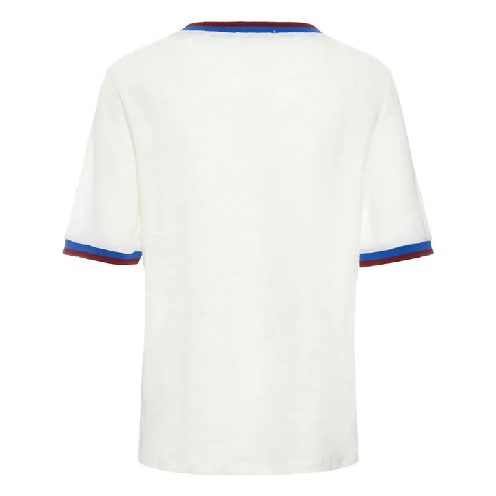 Tiago linen T-shirt | White- Product image n°5