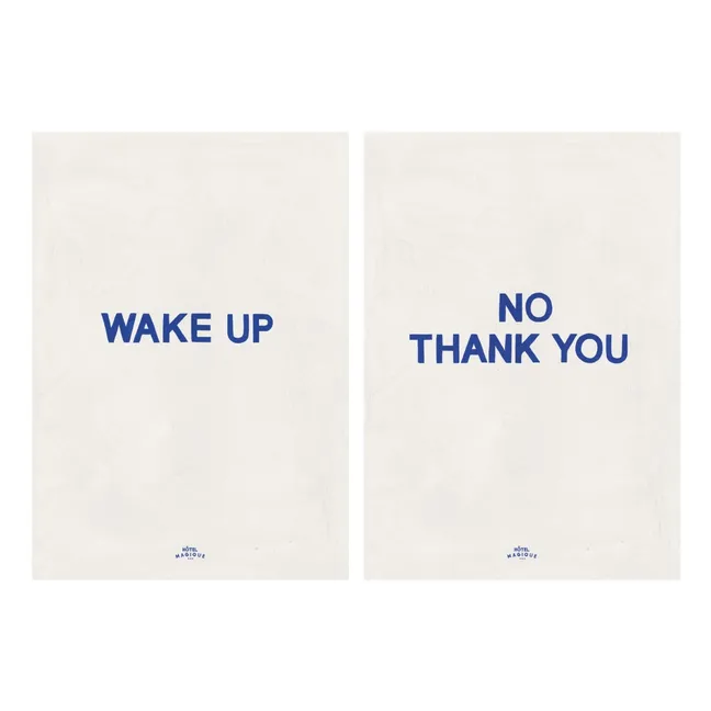 Poster A4 Wake Up - No thank you - set da 2 