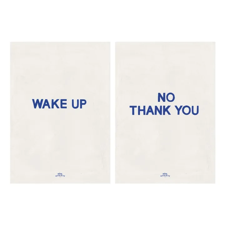 Poster A4 Wake up - No, thank you - 2er-Set- Produktbild Nr. 0