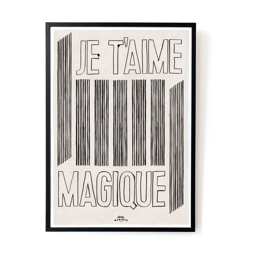 Hôtel Magique - Je T'aime Art Print - Size A3 | Smallable