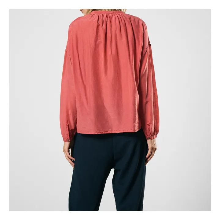 Camicia Cotone e Seta  | Rosa- Immagine del prodotto n°5