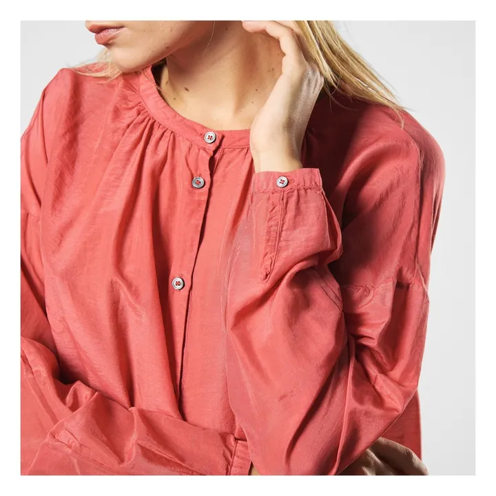 Camicia Cotone e Seta  | Rosa- Immagine del prodotto n°6