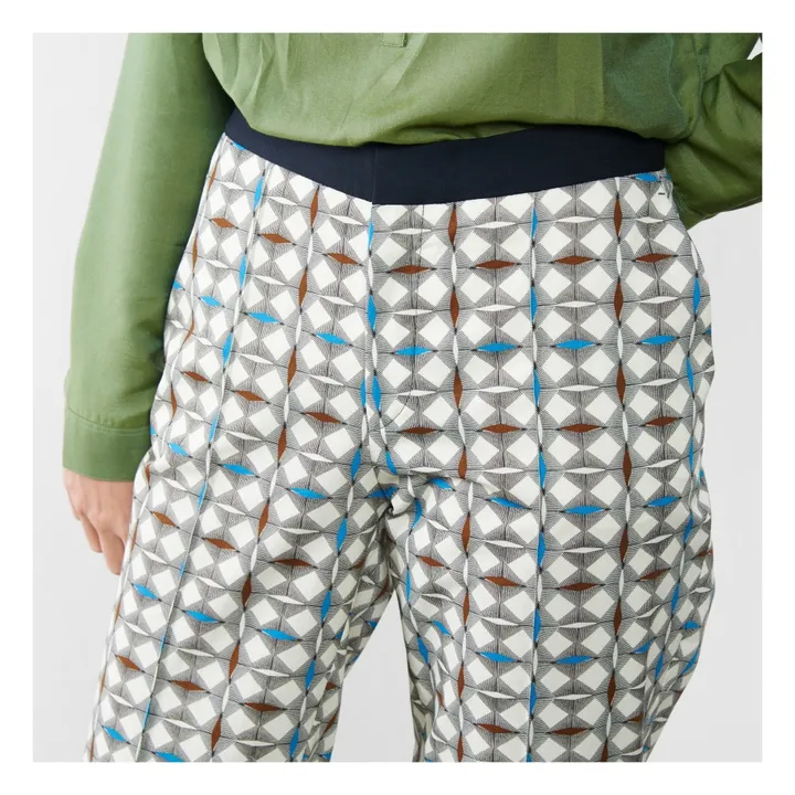 Pantalón Priscile Estampado | Azul- Imagen del producto n°6