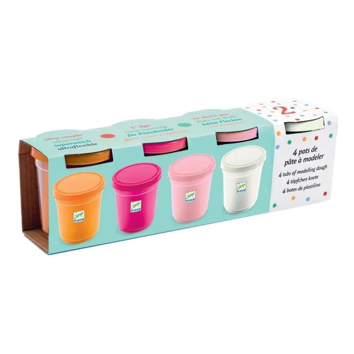 Djeco Multicoloured Sweet Modelling Clay - Set Of 4