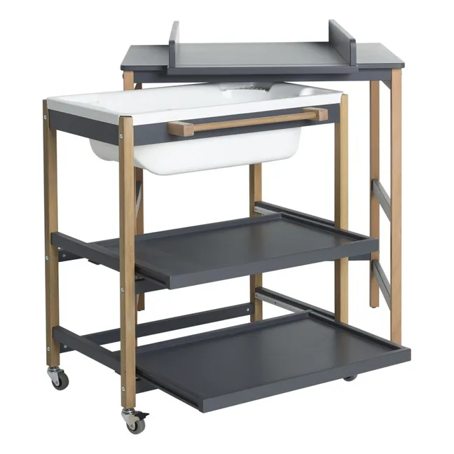 Smart Changing Table and Tub | Black