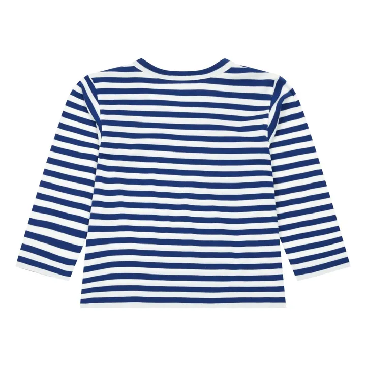 T-Shirt Play Kids Rayé Cœur | Bleu- Image produit n°2