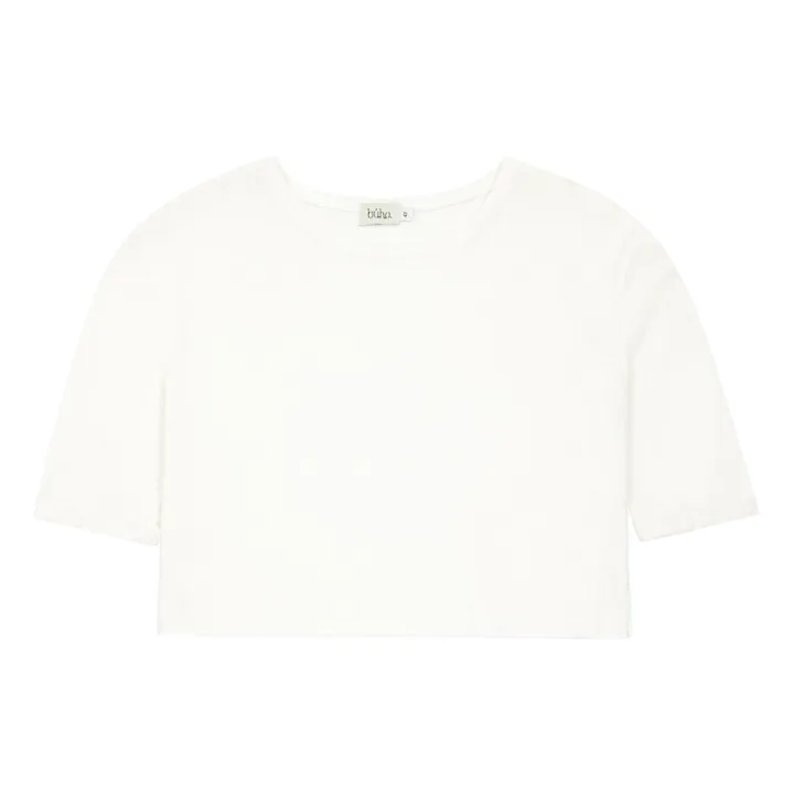 Camiseta Algodón y Lino Isabelle | Blanco- Imagen del producto n°0