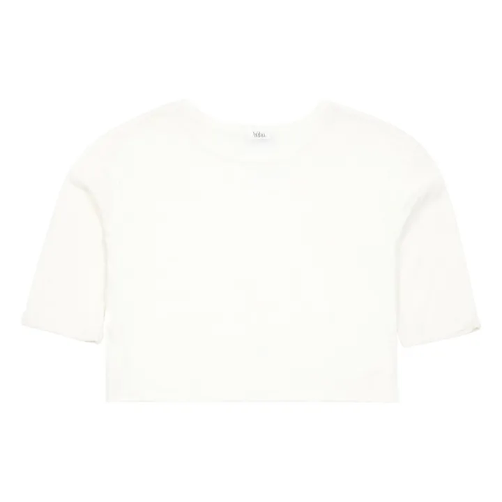 Camiseta Algodón y Lino Isabelle | Blanco- Imagen del producto n°2