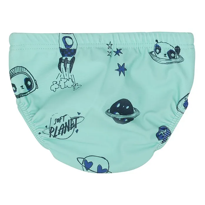 Miki Space swimming trunks | Light blue- Product image n°2