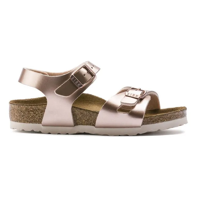 Rio nubuck sandal | Pink Gold