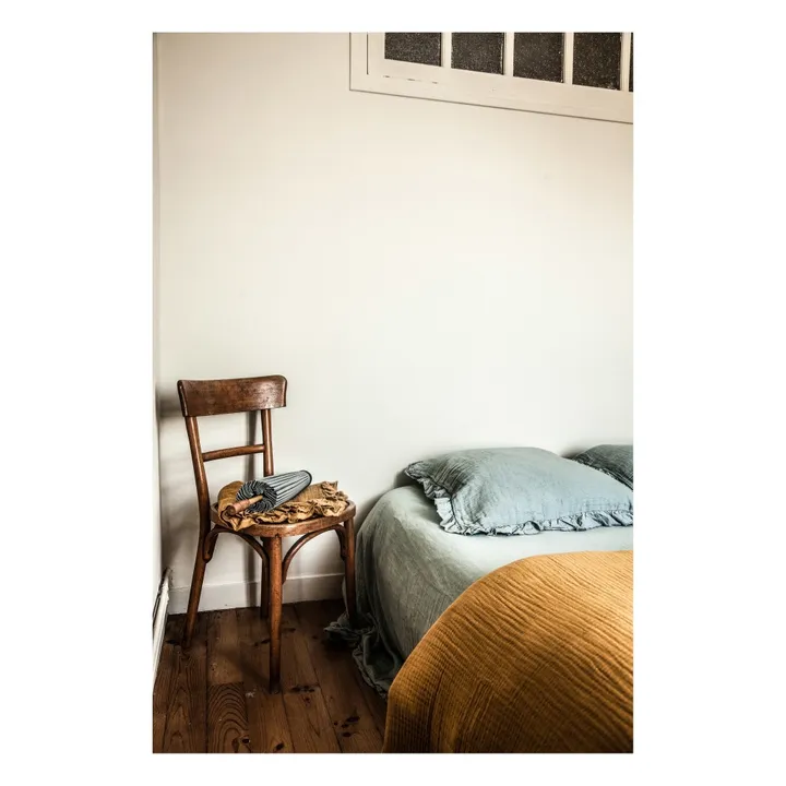 Completo letto in cotone  | Verde mandorla- Immagine del prodotto n°1