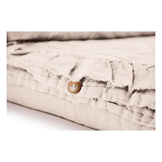 Completo letto in cotone  | Ecru