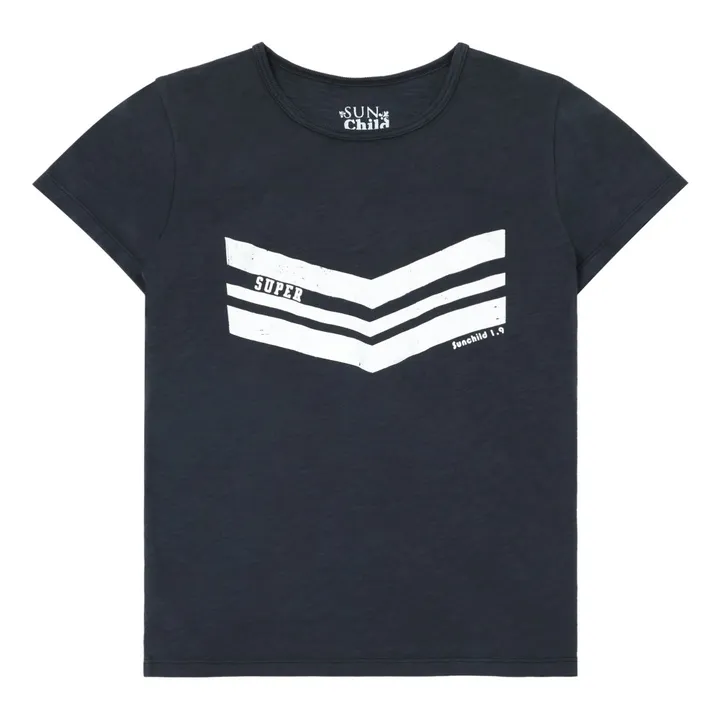 Super Stripe T-shirt  | Black- Product image n°0