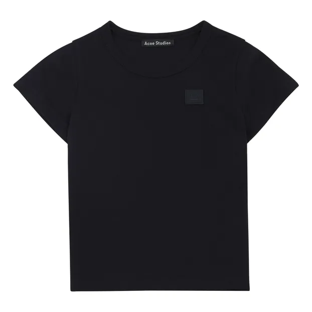 【Acne Studios】関税送料込 NASH FACE Tシャツ ブラック 人気 Acne Studios - Mini Nash face T-shirt - Black | Smallable
