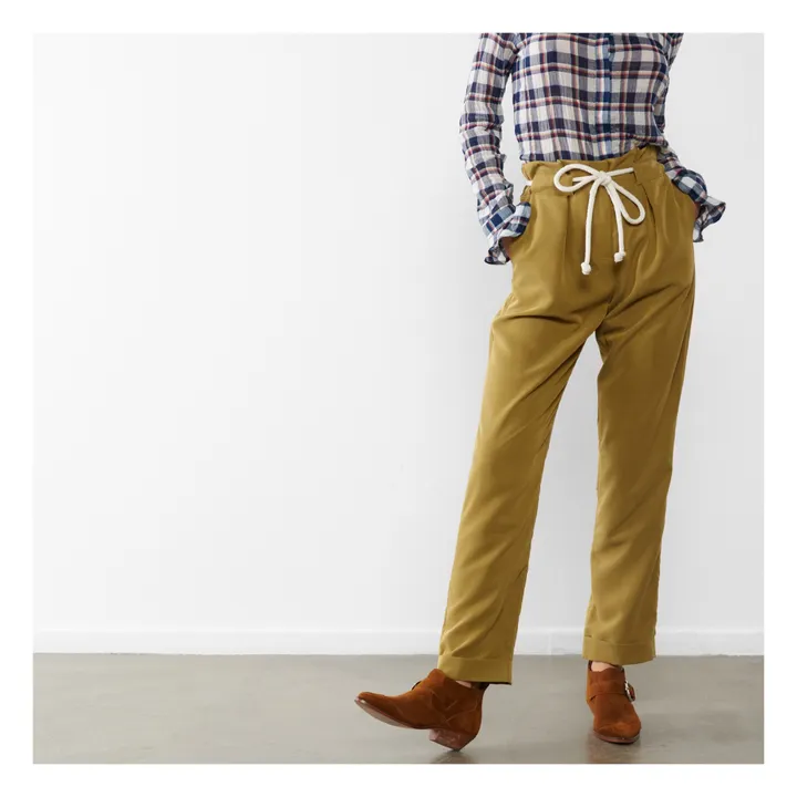 Pantalon Bruce | Vert kaki- Image produit n°2
