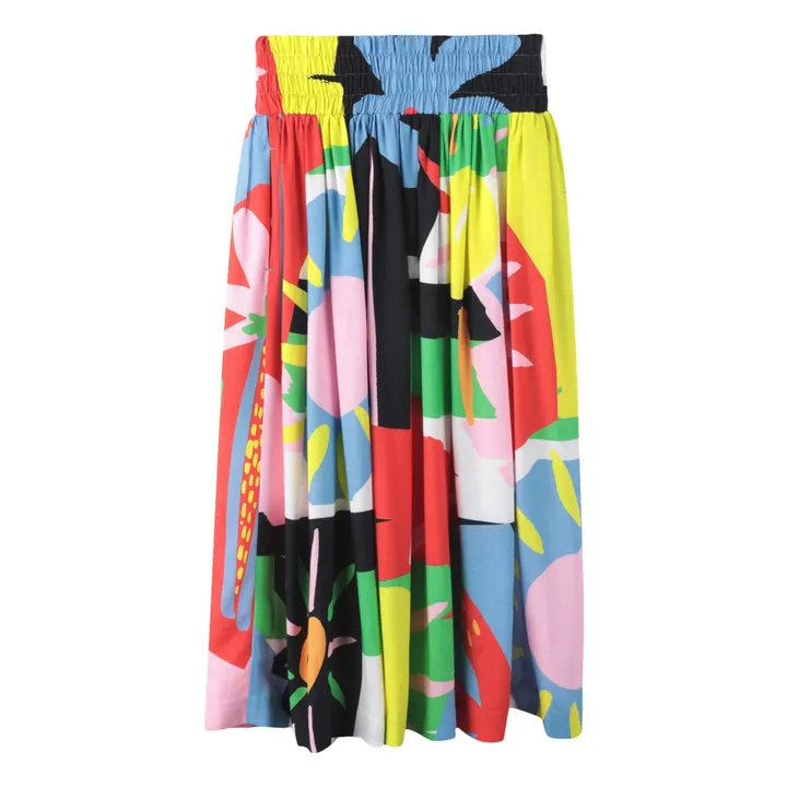 Colorblock long skirt | Multicoloured- Product image n°2