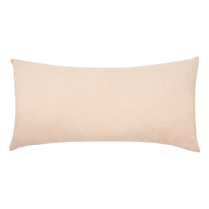 Washed linen cushion | Nude- Product image n°1