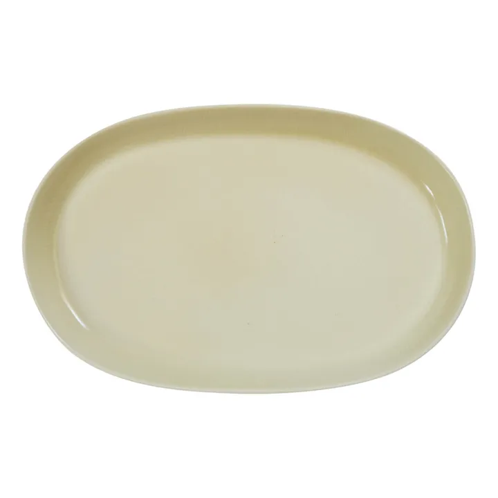 Platte aus Keramik Sharing | White satin- Produktbild Nr. 0