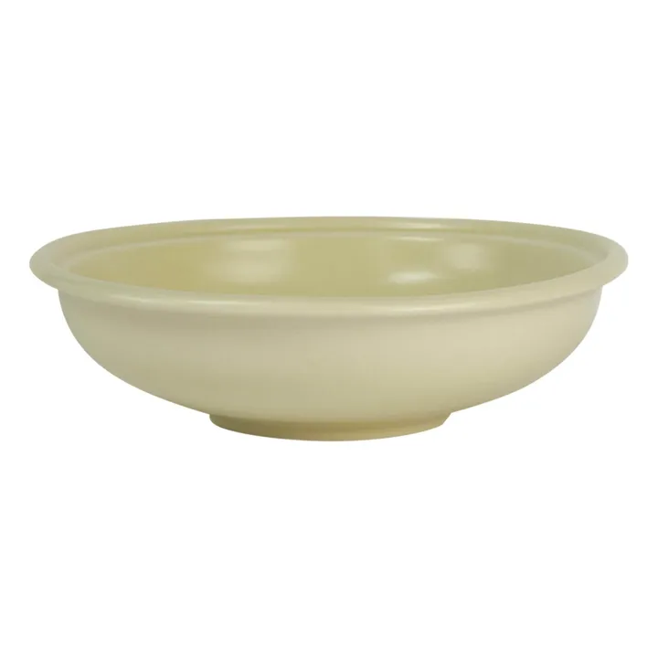 Sharing ceramic salad bowl | White satin- Product image n°0