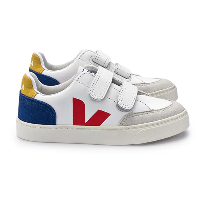 V-12 Leather Sneakers | Navy blue- Product image n°0