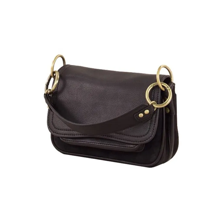 Sessùn Sac Mini Tano Cuir Noir Smallable
