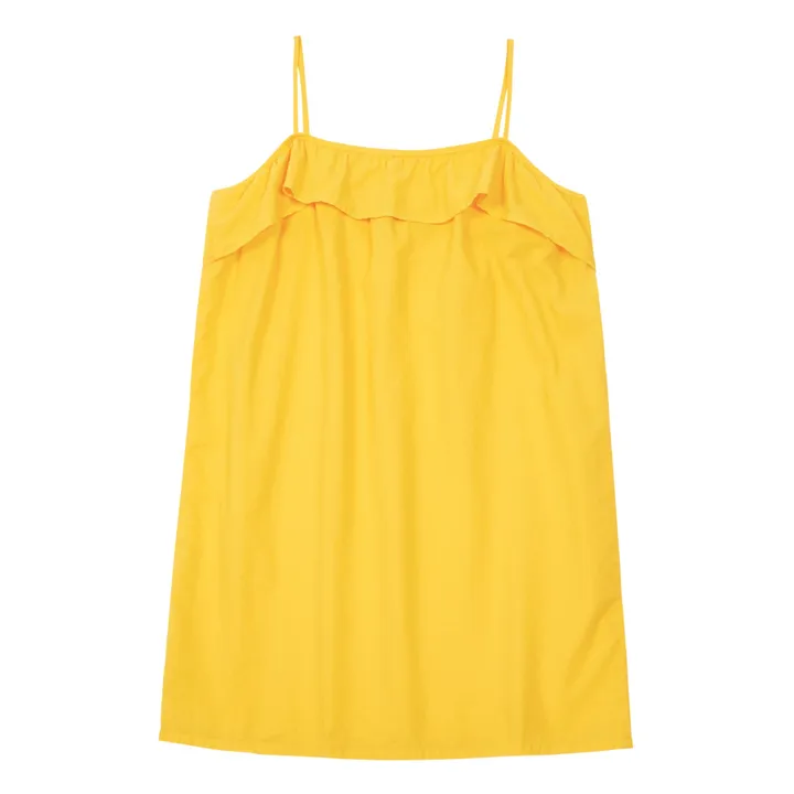 Rif Frilled Dress  | Yellow- Product image n°0