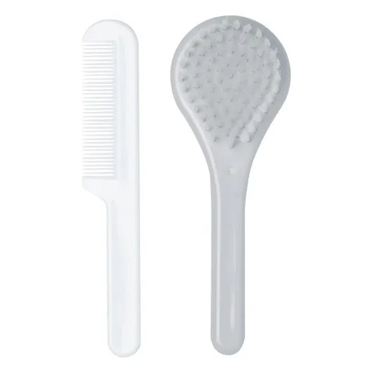 Baby Hair Set - Brush and Comb | Light grey- Product image n°0