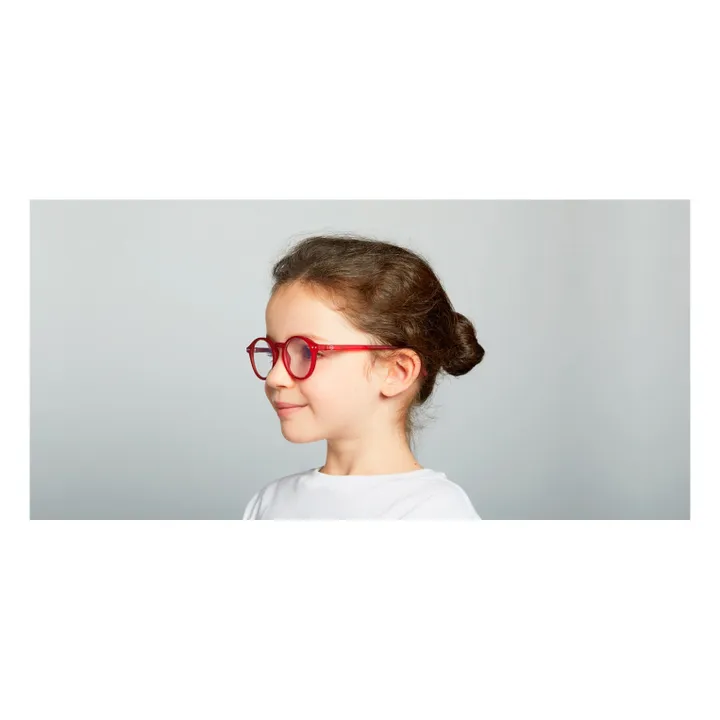 Brille für Screen Junior #D | Rot- Produktbild Nr. 1