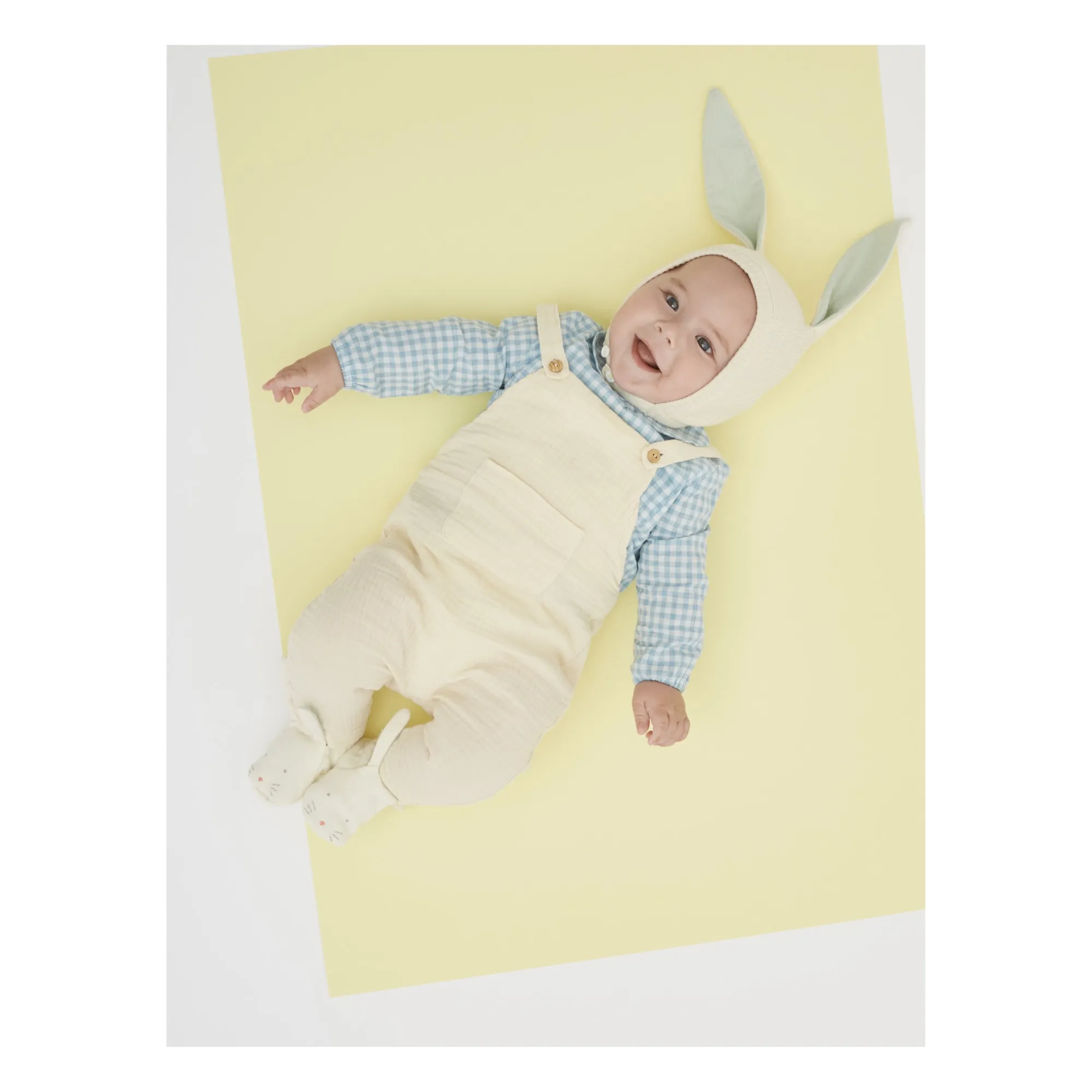 Meri Meri - Bonnet oreilles de lapin en coton bio (Meri Meri) - Image 2