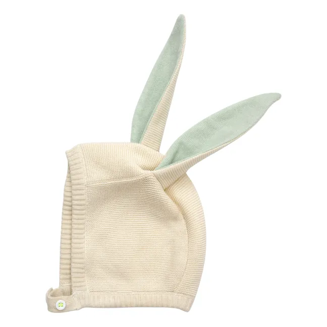 Gorro orejas de conejo de algodón biológico