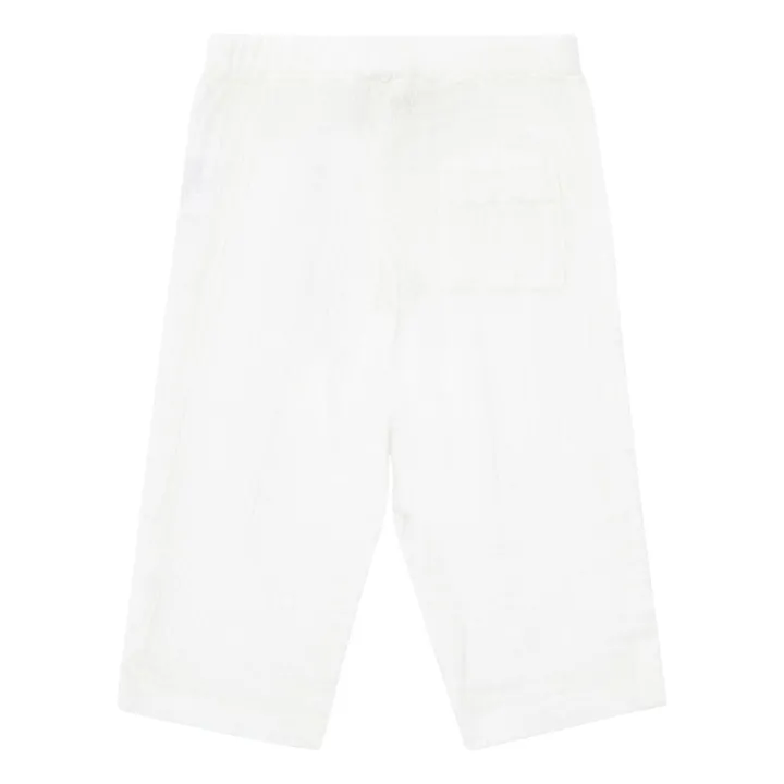Pantalon Gaufré Futur | Blanc- Image produit n°1