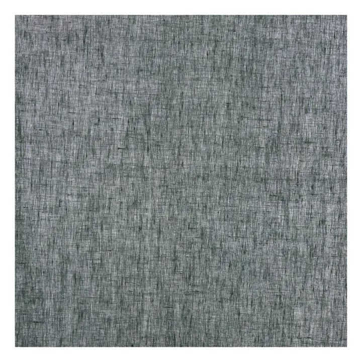 Cortina con funda o cortina de pinzas Lino lavado | Verde hoja- Imagen del producto n°2