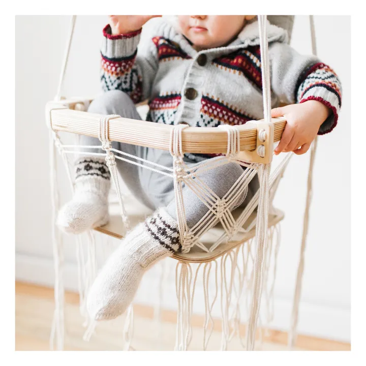 Crochet Baby Swing | White- Product image n°1