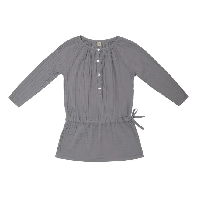 Naia organic cotton dress | Stone Grey S045
