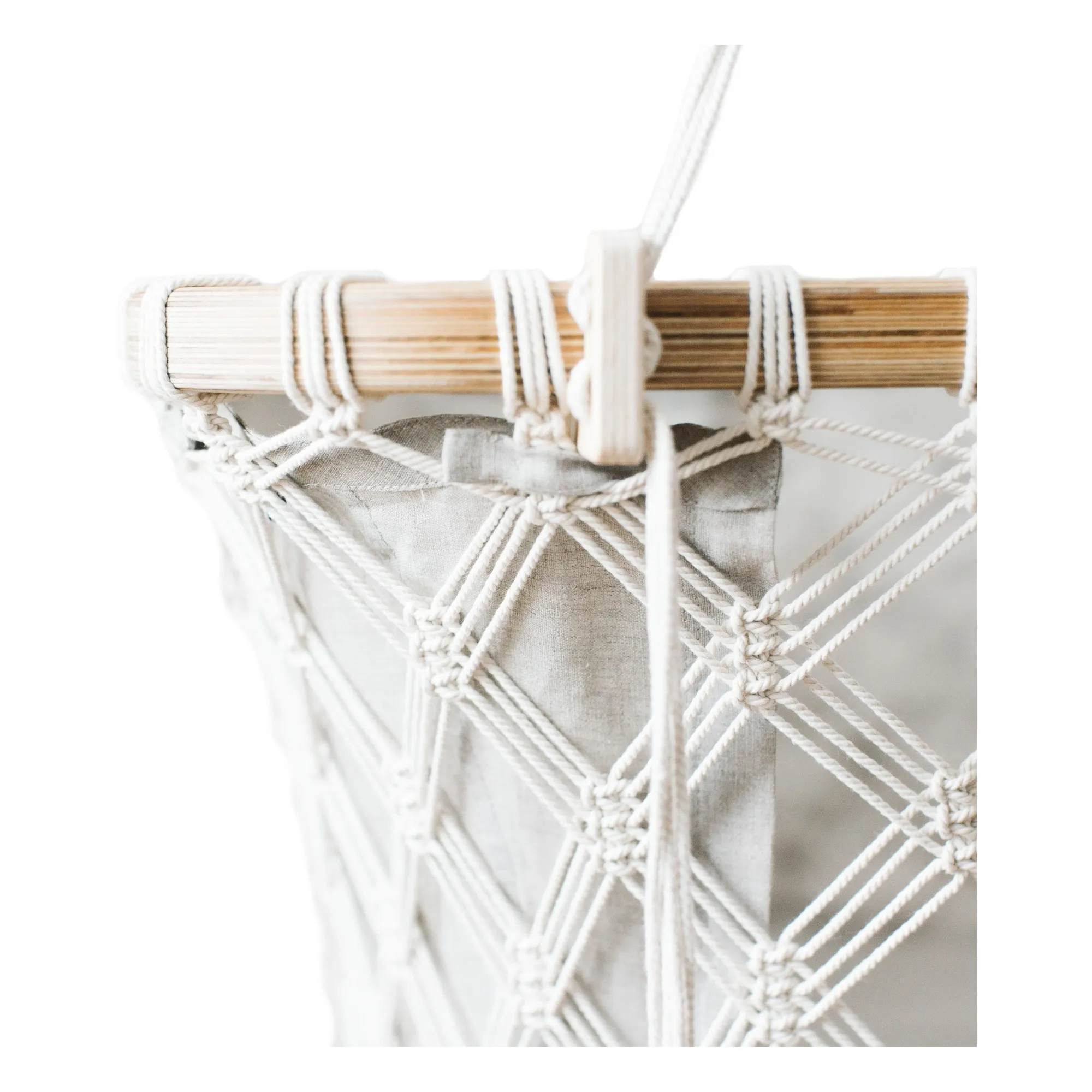 Tour de lit en lin pour berceau | Naturel- Image produit n°1