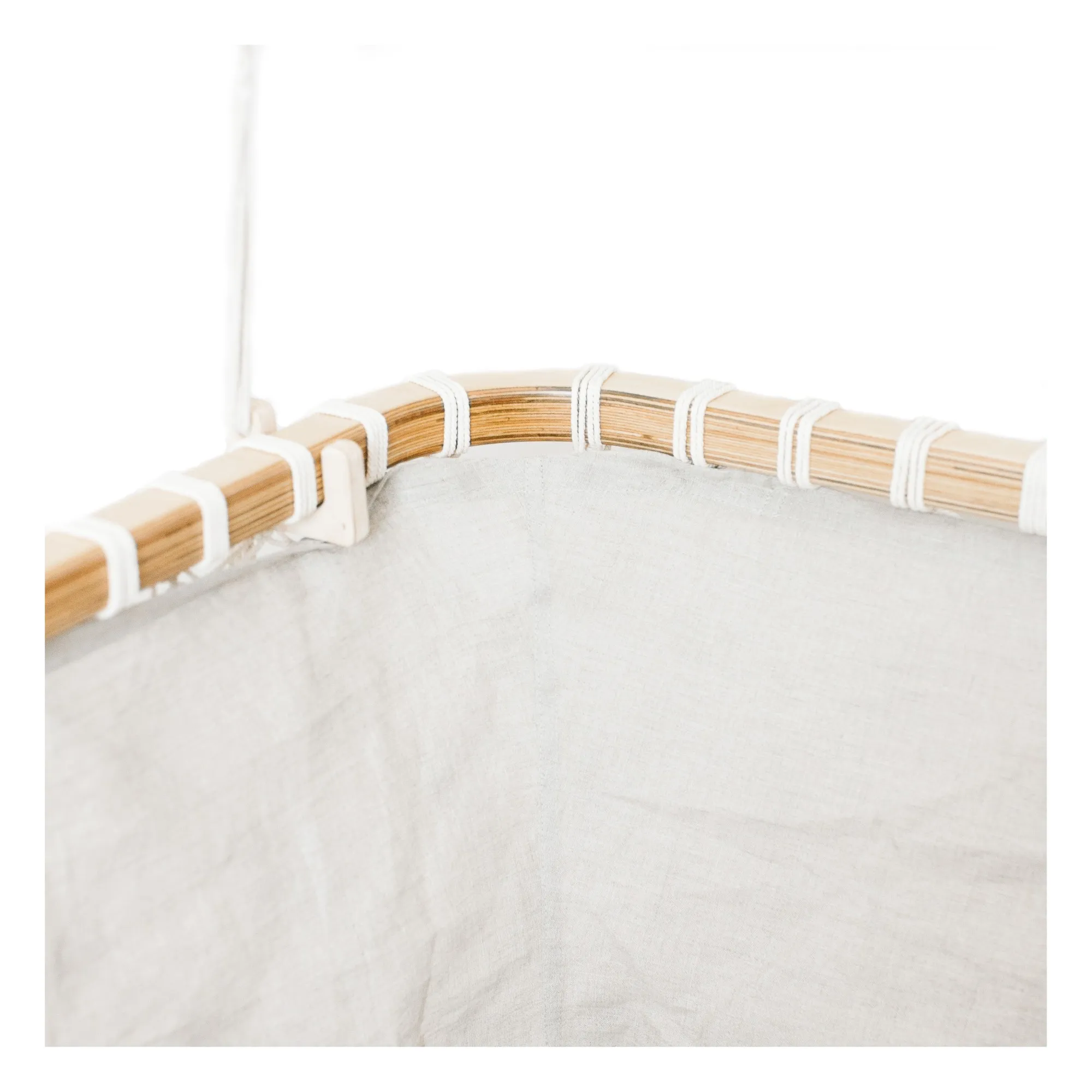 Tour de lit en lin pour berceau | Naturel- Image produit n°0