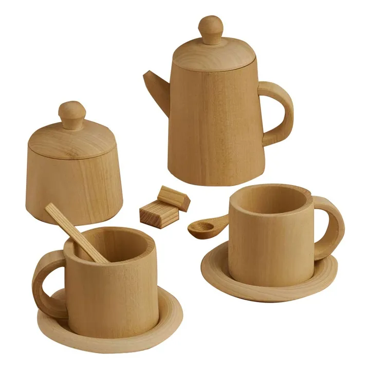 Service à thé en bois- Image produit n°0