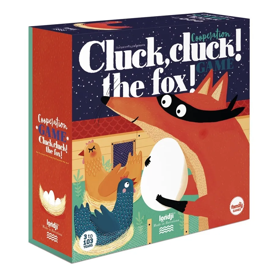 Londji Multicoloured Cluck Cluck The Fox! Board Game