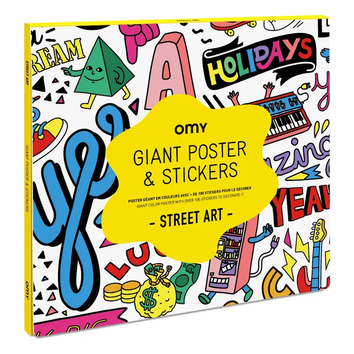Poster groß und 100 Sticker Street Art- Produktbild Nr. 0