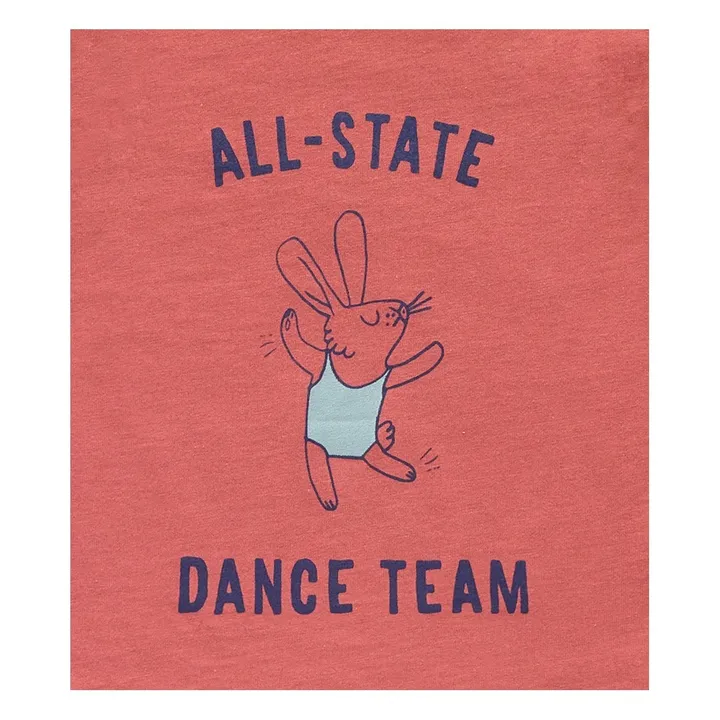 T-shirt Coton Pima Bio Dance Team | Rose- Image produit n°1