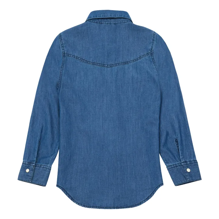 Camisa Vaquera | Vintage azul vaquero- Imagen del producto n°2