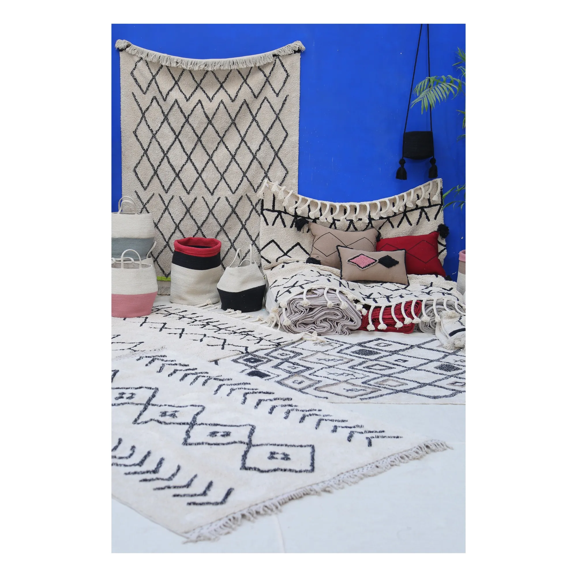 Tapis Bereber Rhombs | Beige- Image produit n°3
