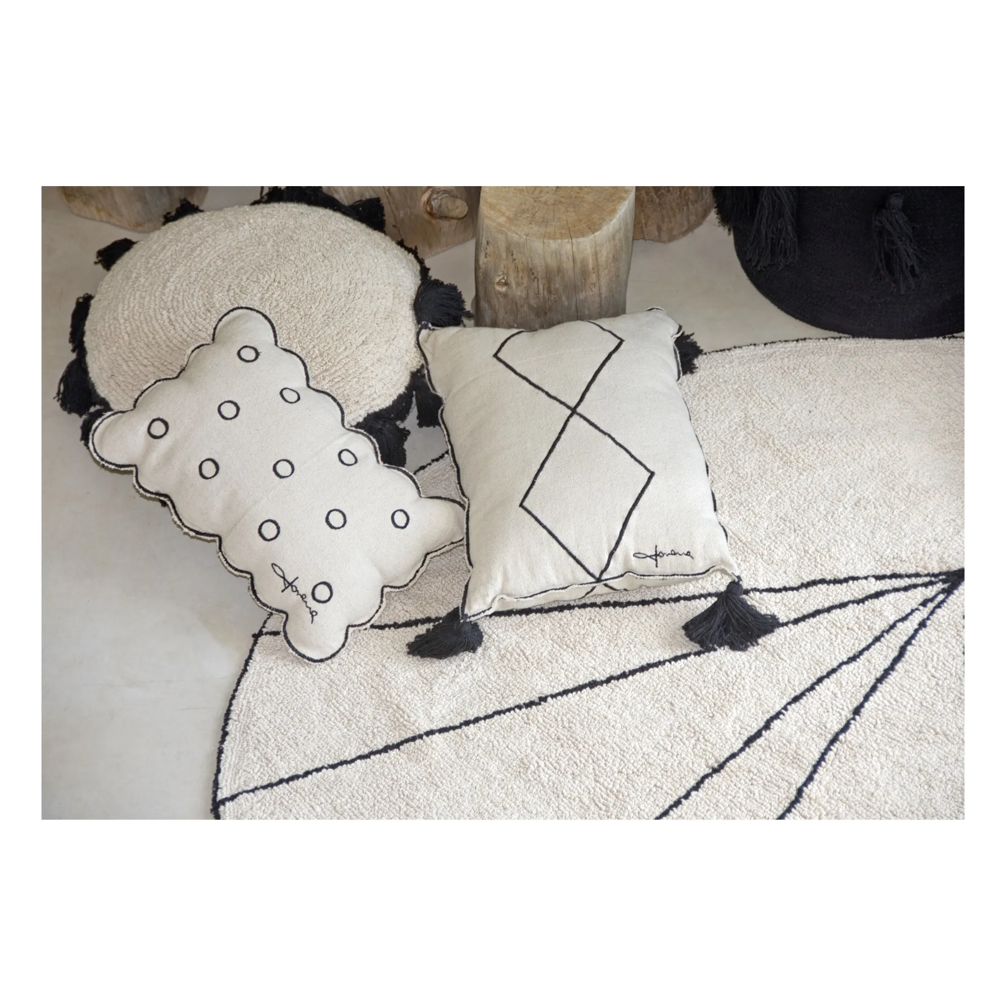 Tapis Trace | Beige- Image produit n°5