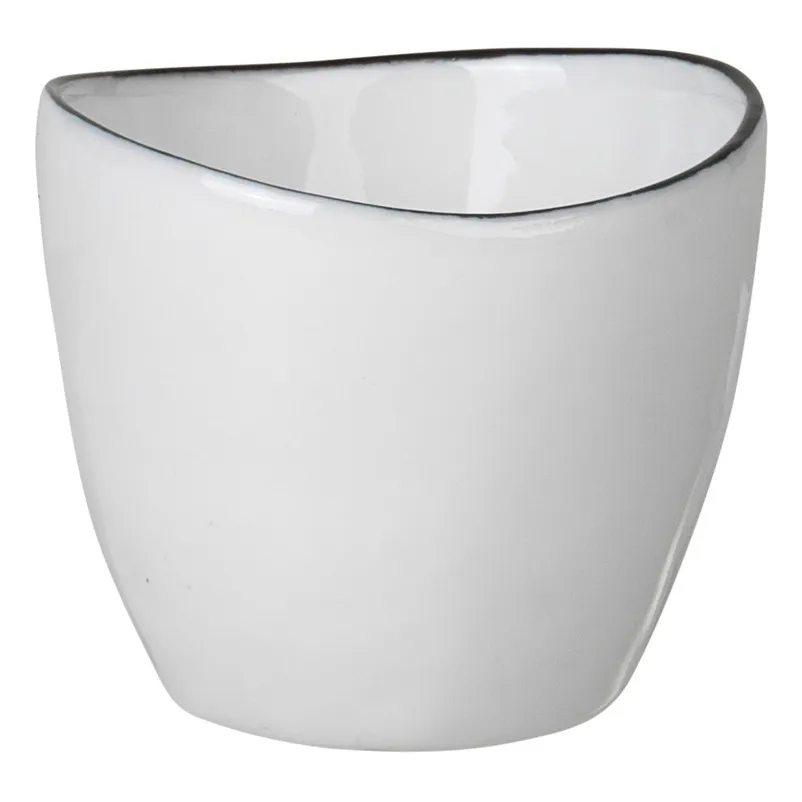 Broste Copenhagen White Salt Porcelaine Egg Cup